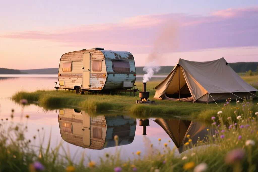 Camping och husvagn i bygden